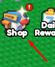 The Shop button in Elf Evolution