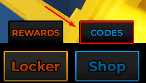 The "CODES" button in Weapon Mayhem