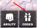 CODES icon in WEAPON DUELS