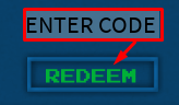 The ENTER CODE box and REDEEM button in Wukashi