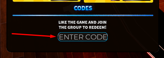 The ENTER CODE box in 8-Ball X