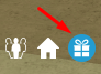 The blue gift box icon in Omeni Fruits
