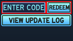 Strongest Mage enter codes box and redeem button