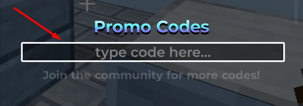 The type code here... box in 1.8 Arena