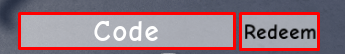 Blue Lock: Skibidi enter codes box and redeem button