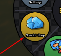 The Special Shop button in Doodle World