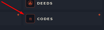 The CODES button in BitSlayer