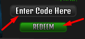 The code redeeming interface in Ghostly Manor