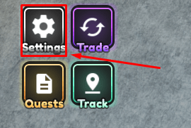 Diverse Piece settings button