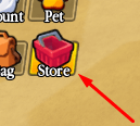 The Store button in Sword Hunter