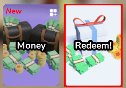 Destination redeem button