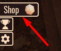 The Shop button in The Lost Mines