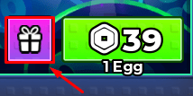 The gift button in Steal An Egg