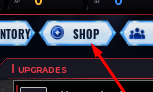 The SHOP button in Soul Reaper Incremental
