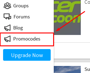 LegacyVerse promocodes button