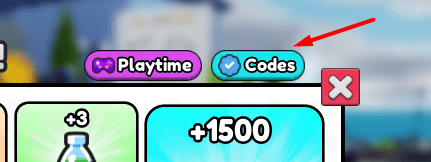 The Codes button in Skibidi Tower Defense