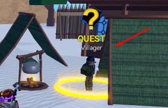 The Villager NPC in Blox Fruits