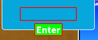 Supermarket Simulator enter codes box and enter button
