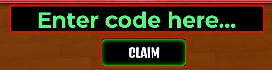 Sports Card Collection enter codes box and claim button