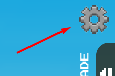 The settings or gear icon in Fuse 3 Dragons