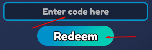 Enter code here box and Redeem button to redeem codes in Deadly Steps