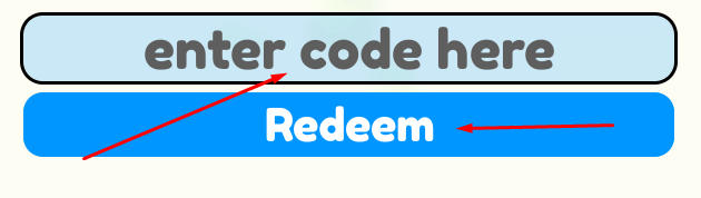 enter code here box and Redeem button to redeem codes in Color by Number ❤️ best pixel art