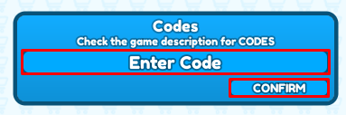 Destroy the World enter codes box and confirm button