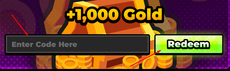 Enter Code Here box and Redeem button to redeem codes in Super Tag