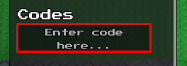 Triangulate enter codes box