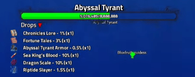 King Legacy Abyssal Tyrant stats