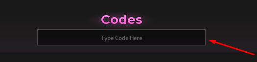The Type Code Here box in DIG