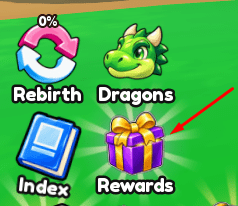 Rewards icon in Ride a Dragon