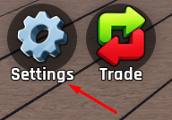Settings icon in Fishing Master