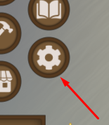 The settings icon in Where Seasons Pass