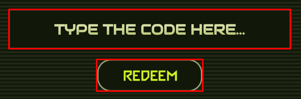 Ultimate Toilet Battle enter codes box and redeem button