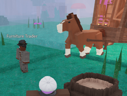 The Furniture Trader in 99 Nights in the Forest