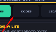 The CODES button in BitLock