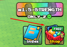 Shop icon in Split Mountain for Eggs