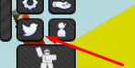 The Twitter icon in Slap Battles