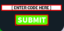 Trade Clicker enter codes box and submit button