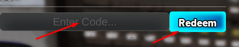 Enter Code and Redeem button to redeem codes in NitroLab Drag Racing