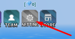 Settings button in Pirate Piece