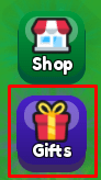 Legendary Weapon RNG gifts button