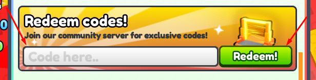 The Code here.. box and Redeem! button in Build an Ore Factory