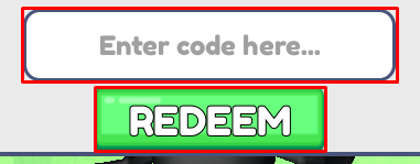 Soccer Climb and Jump enter codes box and redeem button