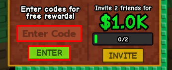 Horse RNG enter code box and redeem button
