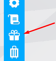 The gift icon in Cabin Crew Simulator