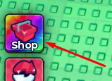 The Shop button in Anime Dice