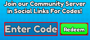Brainrot Diver enter codes box and redeem button