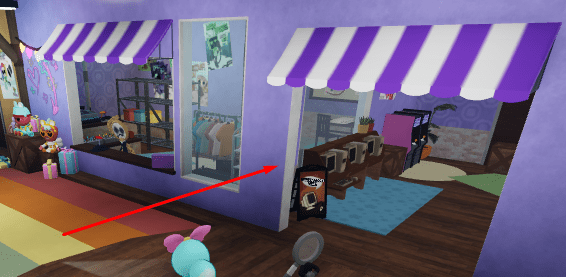 Dyle's purple store or area in Dandy's World